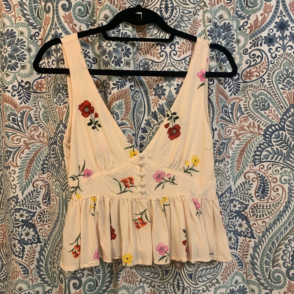 Light pink floral top